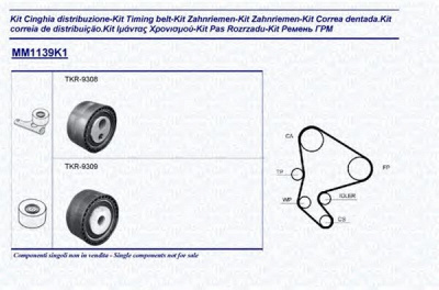 MAGNETI MARELLI 341311391101 -  Комплект ремня ГРМ